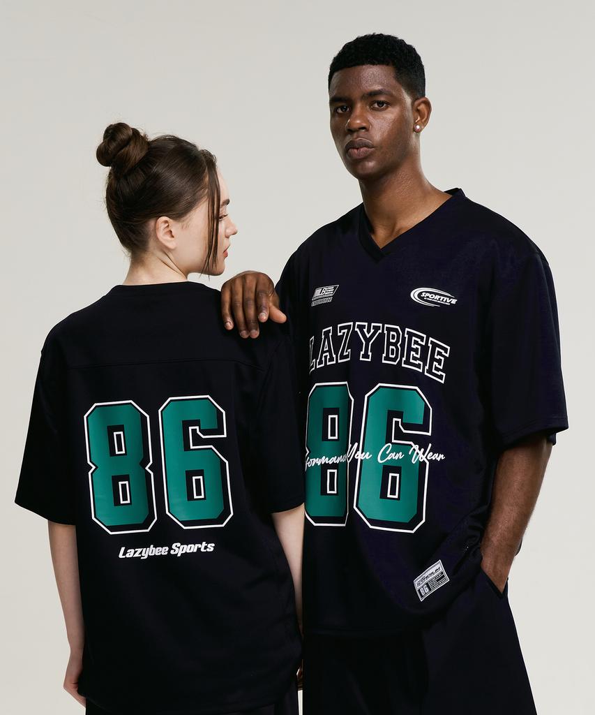 Leijibi Mixed Mesh Jersey Oversized Short Sleeve W (4 Colors)