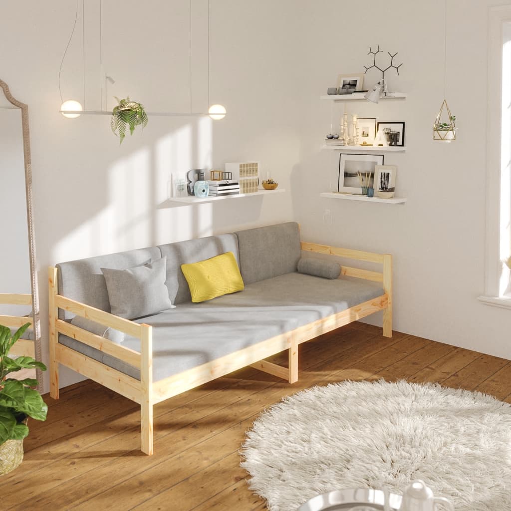 Daybed Without Mattress 90x190 Cm Solid Pine Wood