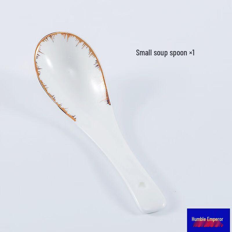 Qianxing Ceramic Swan Small Spoons