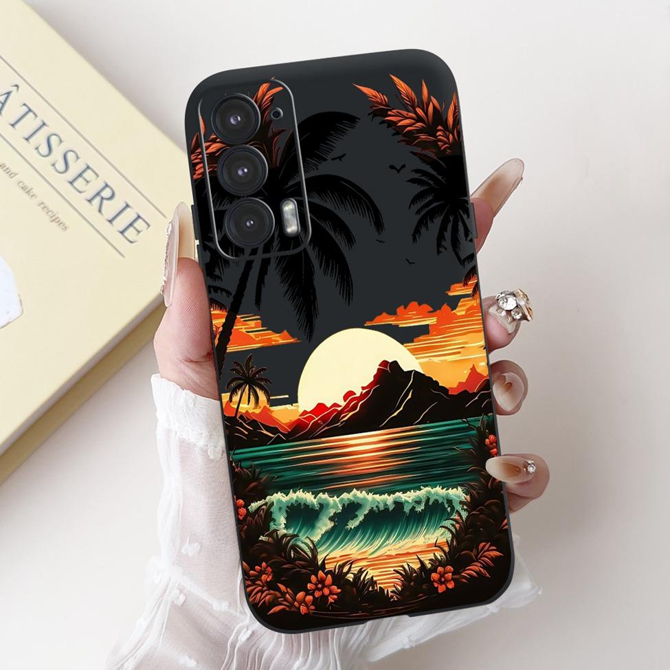 For Edge 20 20Pro 20Lite Phone Cover For Motorola Edge 20 Pro Case Silicone Luxury Fashion Love Cute Cat Girl Funny Cool Painted