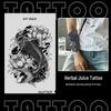 Japanese Traditional Tattoo Waterproof Sticker: Men's Long-lasting Floral Arm Pattern.