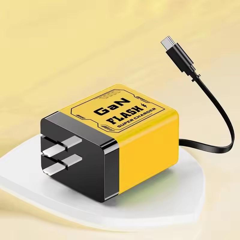 2-in-1 GaN-Ladegerät Skalierbar 120W Max Schnelllademodul Mit Typ-C-USB-Anschlüssen Los