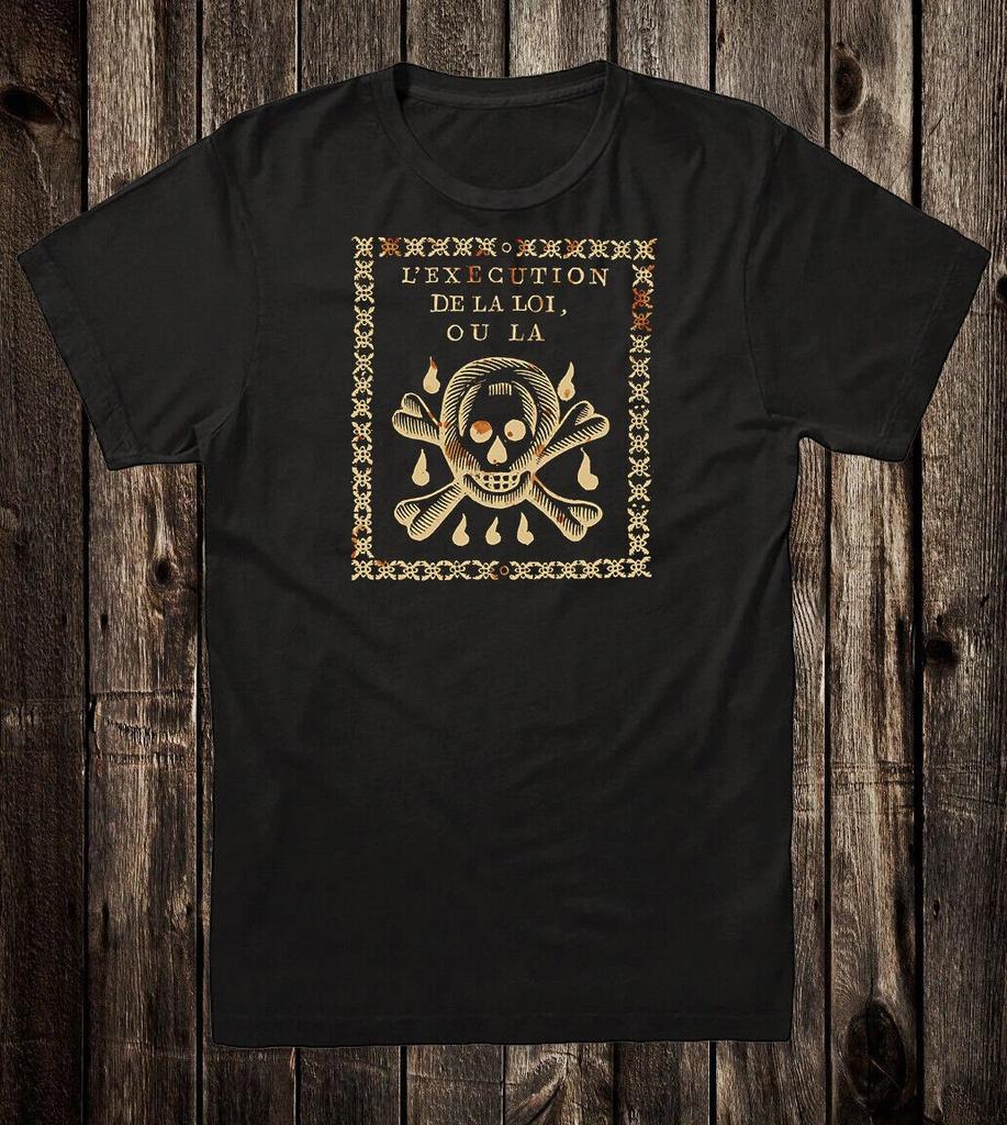 Vintage Style Goth Tee T Shirt Occult Victorian The Executioners Skull