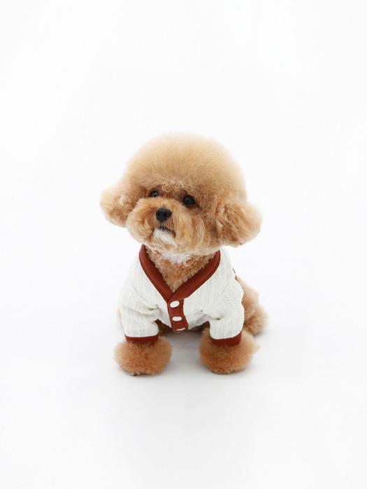 

КИНИКИНИ КИНИ КАРДИГАН С КРУЧЕНЫМ ЛОГОТИПОМ-СЛОНОВАЯ КОСТЬ (кардиган) XXL