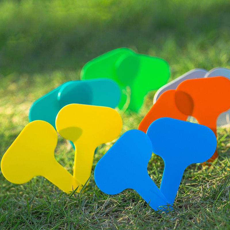 100pcs Garden Labels Plant Classification Sorting Sign Tag Ticket Plastic Writing Plate Board Plug In Card Colorful