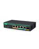 LINOVISION PoE 10G SFP Ports Maximum 45W Power 1 x RJ45 1 x 10G Total 100W Power for 7 and Workstations 4-Port 2.5GbE Switch, Uplink, 1-2 Supply, 2.5G