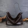 Johnature Genuine Leather Women's Bag Commuting Large Capacity Tote Bag Retro Lazy Shoulder Crossbody Bag