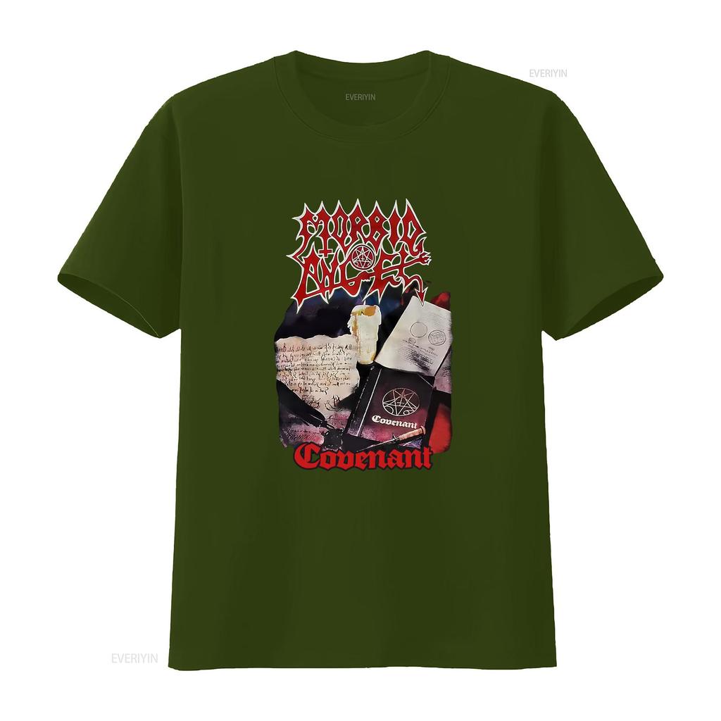 Morbid Angel Covenant Heavy Death Metal Band T Shirt P87134 Vintage Casual Graphic Stylish Fashion Streetwear Slightly