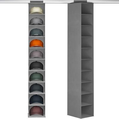 Baseball Cap Storage Bag Organizer Large Capacity Hat Rack with 10 Compartments Easy To Assemble Cap Holder Hat Organizer