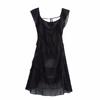 Jnleaog Spring New Arrival Women's Clothing Fashion Style French Fashion Two Colors Asymmetrical Ruffles Sleeveless Dress