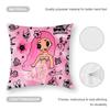 Cartoon Manana Sera K-Karol G Pillow Case Sofa Living Room Bedroom Double-Sided Printing Square Cushion Nap Time Pillow Case