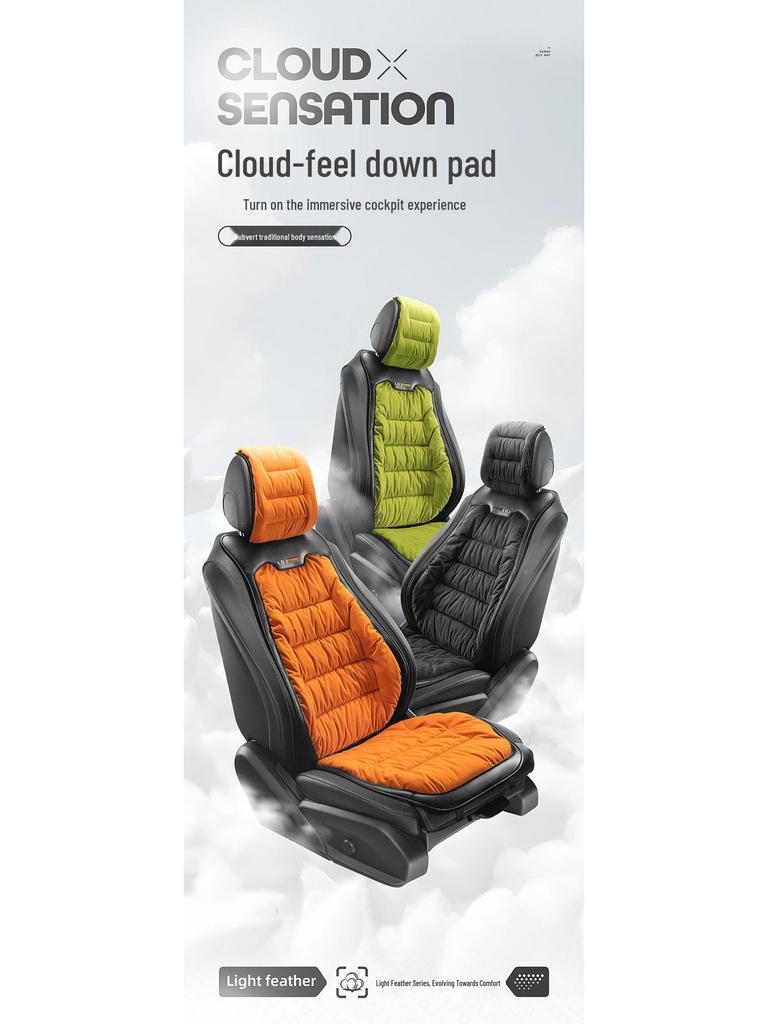 Winter Minimalist Plush Car Seat Cushion - Thickened for Warmth