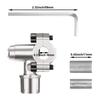 Line Tap Faucet Adapter Kit with Spanner Zinc Alloy Refrigerator Piercing Puncture Adapter Piercing Line Tap Kit