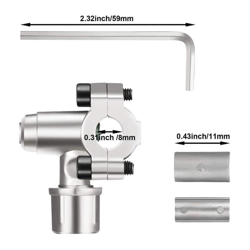 Line Tap Faucet Adapter Kit with Spanner Zinc Alloy Refrigerator Piercing Puncture Adapter Piercing Line Tap Kit