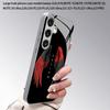 Fallen Angel Wing Pattern 2D Phone Case for Samsung S26 S25 S24 S23 S22 S21 S20 A56 A36 A16 Electroplated Glass Protective Cover