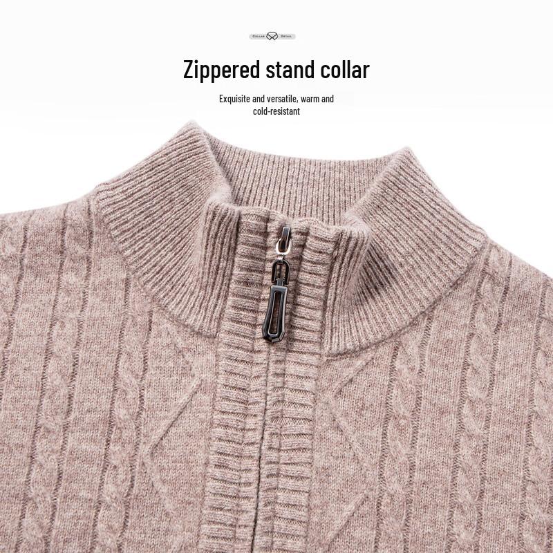 Męski sweter Hodo z 100% wełny jagnięcej, z półgolfem