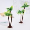 Blooming Bouquet Plastic Artificial Plant Mini Coconut Tree Wedding Party Cake Decorating Tool