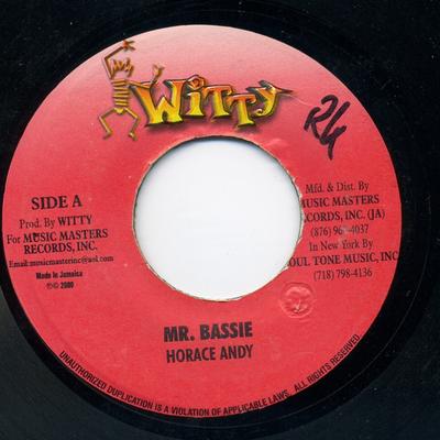 7inch Record HORACE ANDY - Mr. Bassie NONE Witty 2000 Jamaica Reggae, Ska & Dub Used