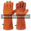 662°F Heat Resistant Welding Gloves 100% Cowhide Leather Kevlar Stitching 14" Extended Cuff TIG MIG Forge Bulk