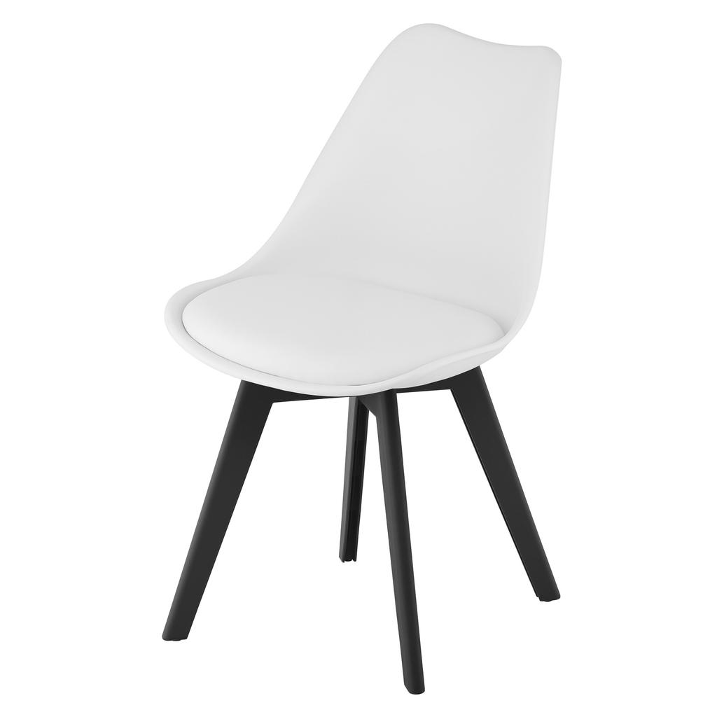 MARK Chair - White / Black Legs X 1