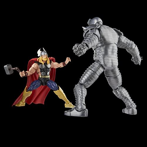 Hasbro MARVEL Marvel Legends Series Thor Vs. Destroyer, Avengers 60th Anniversary 6 Inch (15cm) Size Action Figure, with 5 Accessories F7087 Genuine C