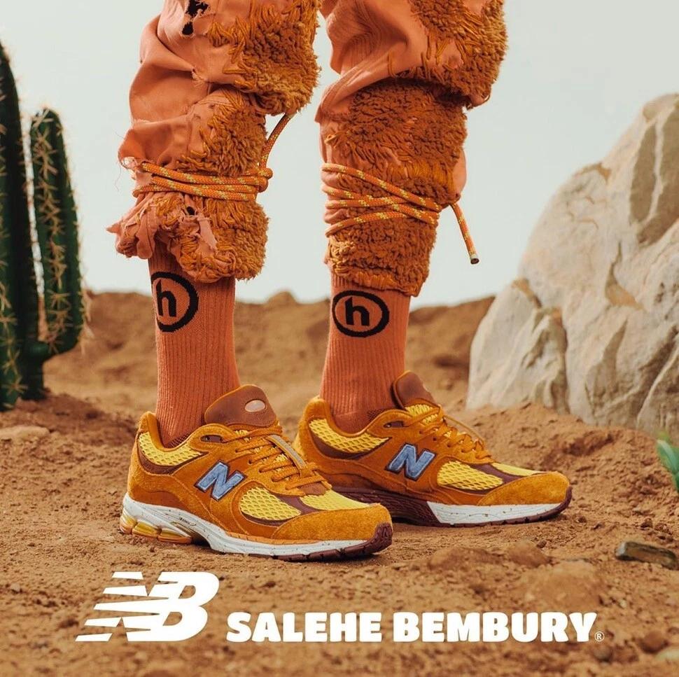 ML2002R1 Salehe Bembury × New Balance 2002R Desert Gold Orange Red