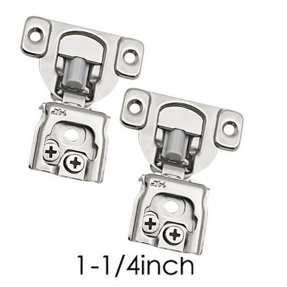 2Pcs Soft Closing Cabinet Hinge Overlay Self Slow Close Door Hinges for Kitchen Cabinets Face Frame Concealed Hinges Door Damper