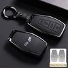 Car Zinc Alloy Leather Key Case Cover Holder Chain For Geely Okavango Coolray Atlas Monjaro Tugella Emgrand GT S Proton X50 X70
