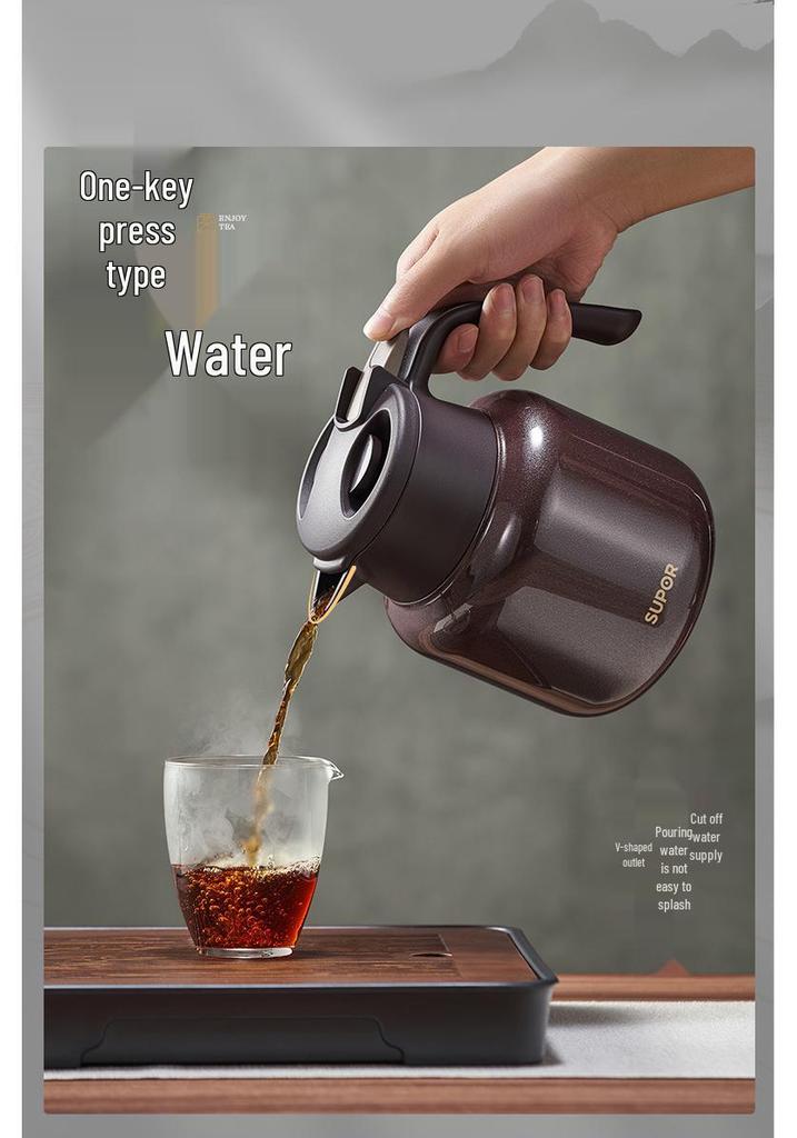 Supor 316L Stainless Steel Insulated Kettle, Large Capacity Teapot & Thermos Flask for Home Use