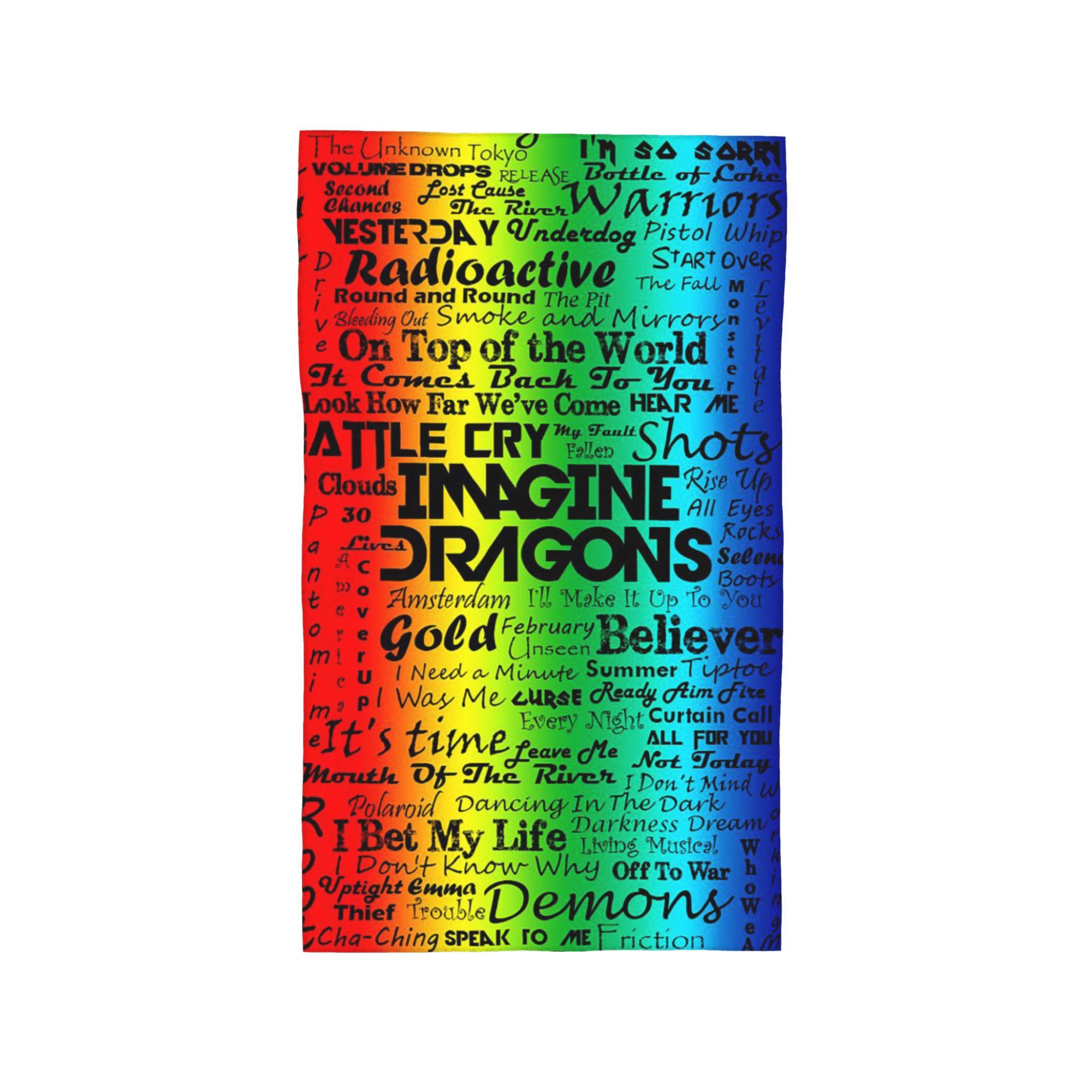 

Imagine Dragons Soft Face Towel Quick Dry Pool Bath Cotton Towels Absorbent W30*H60(CM)