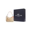 Coach Laurel 31 Brand Silver Logo Coated Canvas And Smooth Leather Shoulder Tote Bag Large Women handbags Brown CR149-SVX1W