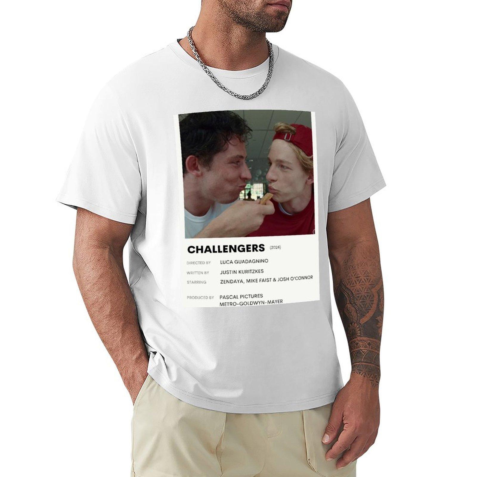 Minimalist Challengers Poster Churro scene TShirt basketball graphic tees oversized luxury tshirt blacks men t shirts S