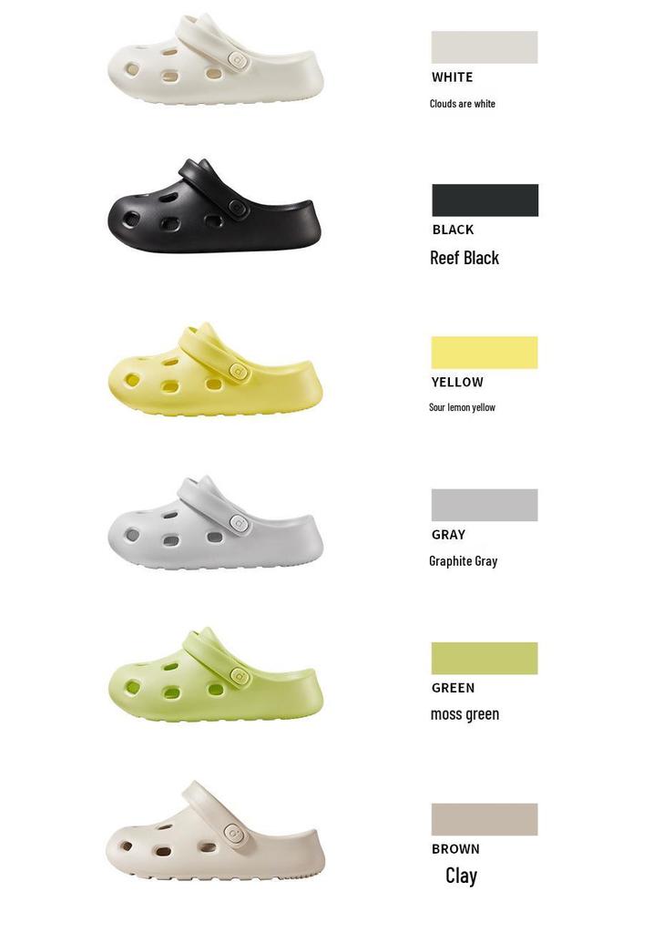 Puxi Park West Women's Non-Slip Breathable Bath Slippers - Comfortable, Hole Design Outerwear