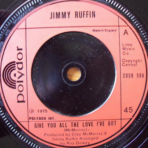7inch Record JIMMY RUFFIN - Give You All The Love I've Got 2058586 Polydor 1975 UK Soul/Funk Used