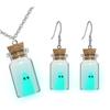Stylish Glowing Bottle Earrings Unique Sturdy Resin Crafted Jewelry for Women's Halloween Christmas Festivities