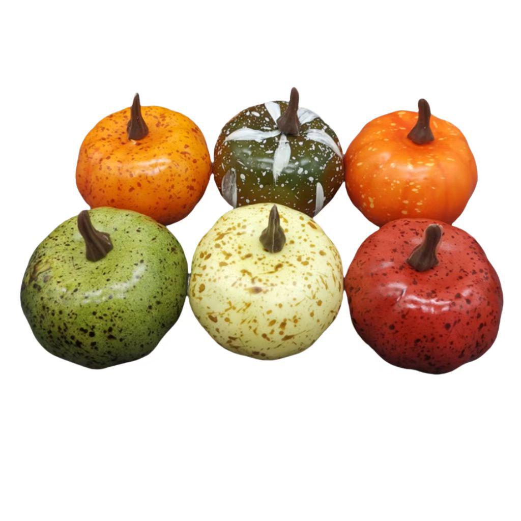 White and Yellow Pumpkin Model for Halloween and Christmas Decoration Wreaths