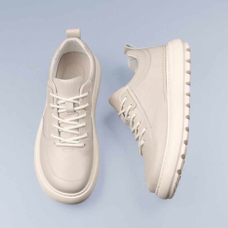 Herbst und Winter neue Herren Freizeitschuhe Leder atmungsaktive Schuhe Plateau Herren Lederschuhe Halbschuhe Herrenschuhe