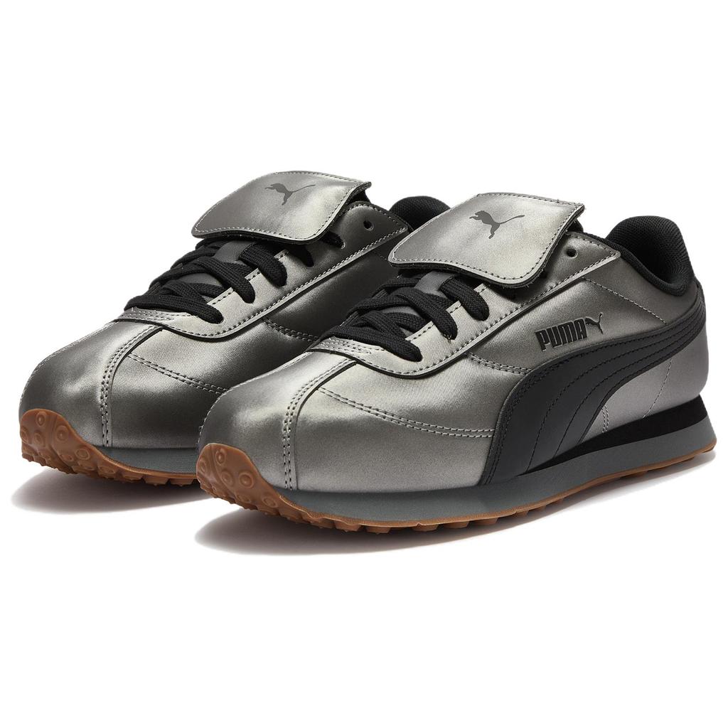 Puma Turin Retro Comfortable Versatile Lifestyle Casual Shoes Unisex Shoes Black Silver 410479-02