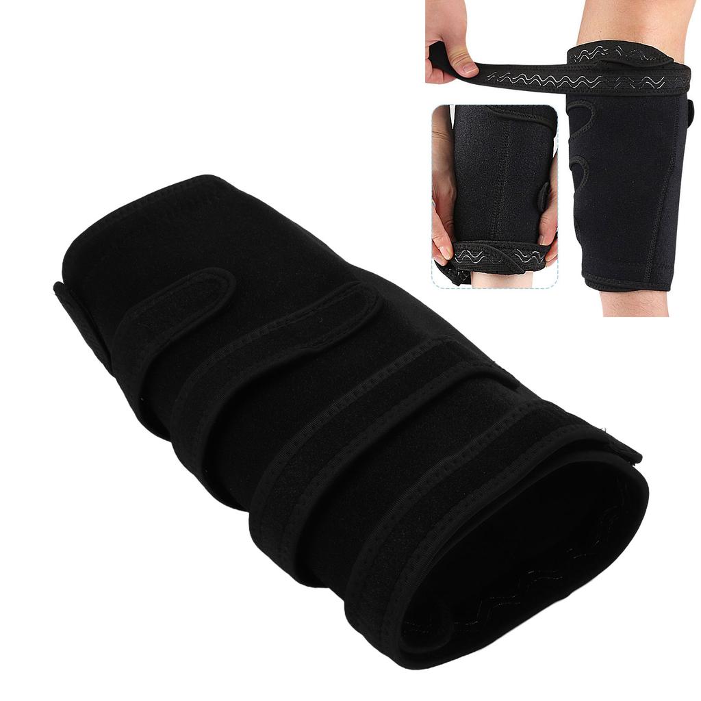 Calf Support Brace   Non Slip Lower Leg Compression Wrap Shin Splint Support for Muscle Black