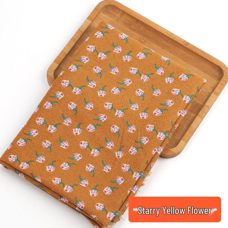 Retro-Style Cotton & Linen Ethnic Print Fabric for Tablecloths, Curtains, Bohemian Clothing - Yunnan Lijiang Design