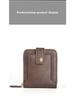 Men's Retro Simple Multi-Card Slot Polyester Zipper Wallet