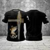 Summer Men's Fishing T-Shirts Short Sleeve 3d Fish Print Street T-Shirts Hip Hop Big Size Man Tees Loose Casual O-Neck Tops