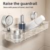 Suction Cup Storage Basket Wall-mounted Suction Cup Storage Rack Bathroom Caddy Makeup Storage Shelf Bathroom Accessories