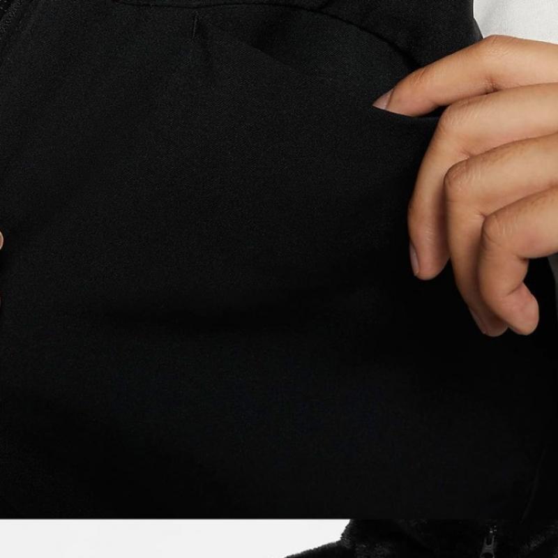 Nike Zip Up Jumper Women S SwooSh Fur Jacket Do3792 010 S2310