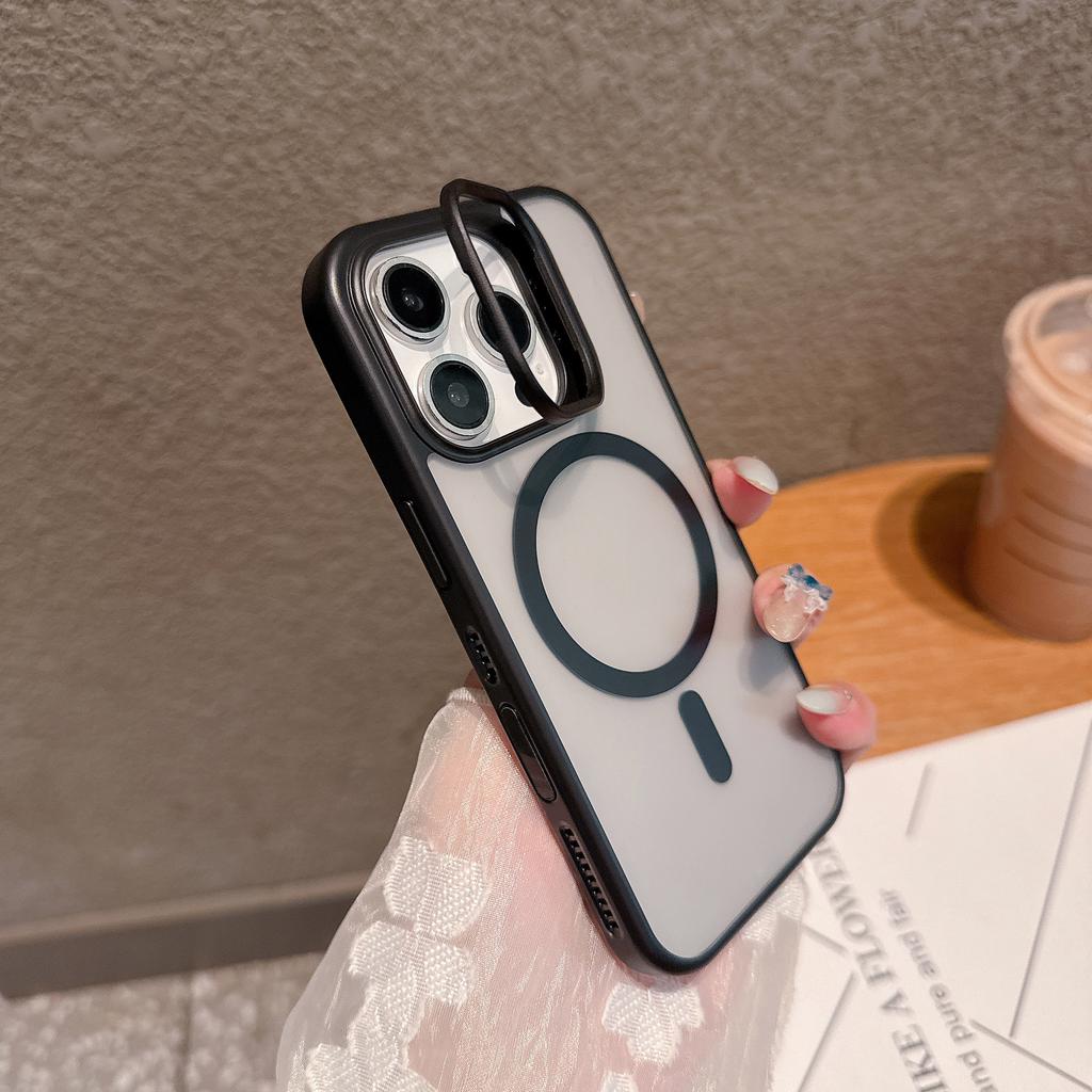Applicable To IPhone 16 Phone Case Cooling Magnetic Suction Apple 15 ProMax Lens Bracket Protection Case