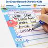 Fancy Land Dry Erase Chore Chart for Kids Reward Chart Reble Self-Adhesive Behavior Chart for School Home Classroom 8 Pack