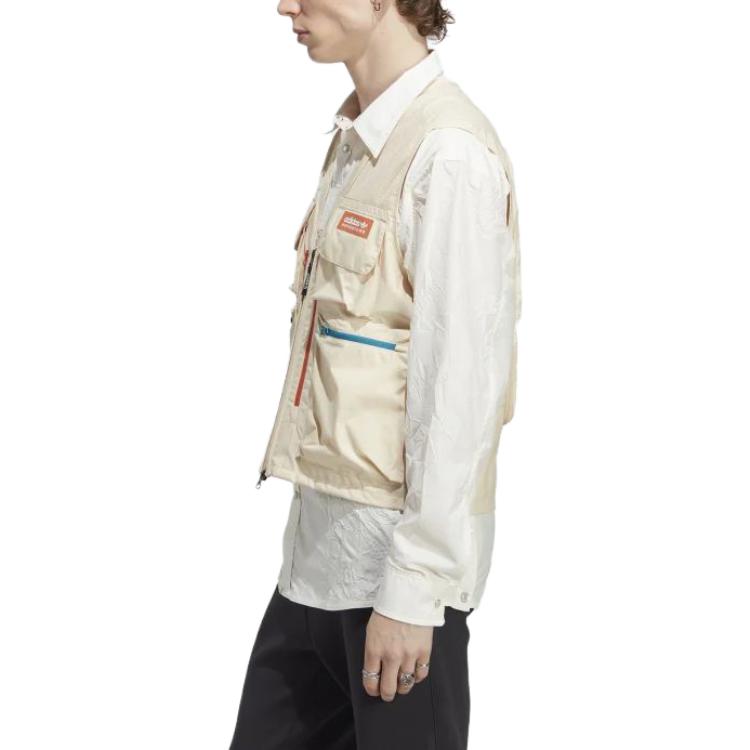 Adidas Originals Contrasting Zipper Gilet IC2341