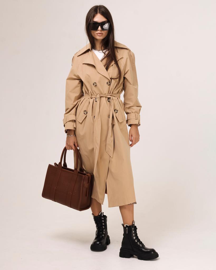 Тренч ROBIN 87073 36 бежевый