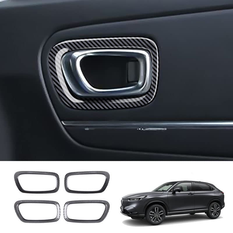 

Honda Vezel Door Handle Interior Door Knob ABS Carbon Fiber Style for the New Honda Vezel RV Series Covers, Covers, 4-Piece Haap-yr (VZ32-Cf)