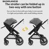 Passeggino 3 in 1 Bambino Combinato Seggiolino Auto Navicella Trio Reversibile Regolabile Alta Qualità Ruote Antiforatura Manico.Rosa